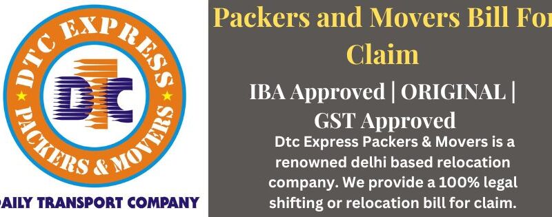 Packers and Movers bill for claim in Pune