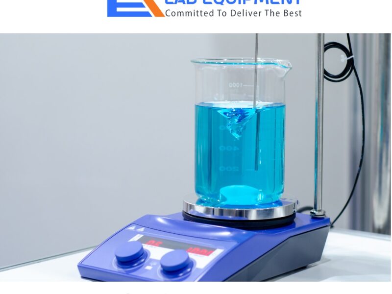 Electromagnetic stirrer with hot plate